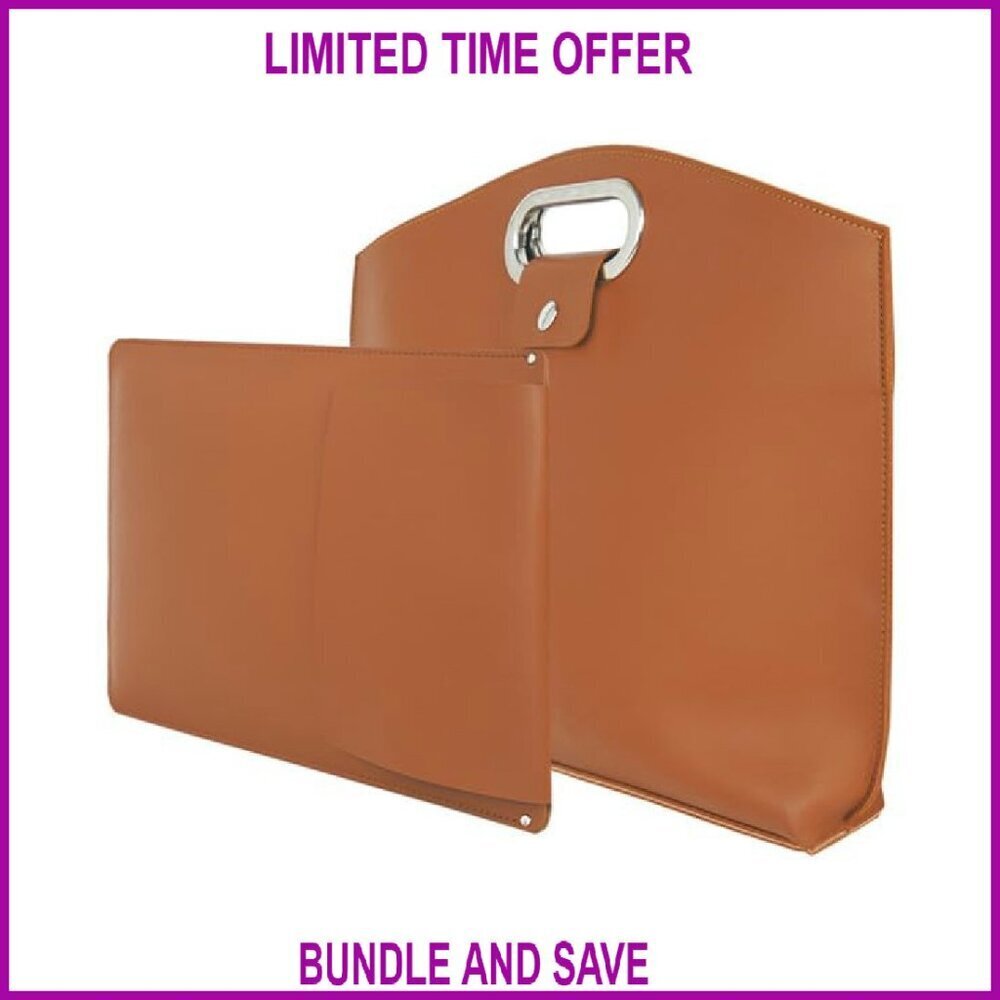 Waterproof Leather Laptop Tote Bag for Women 14-16 Inch Work Briefcase